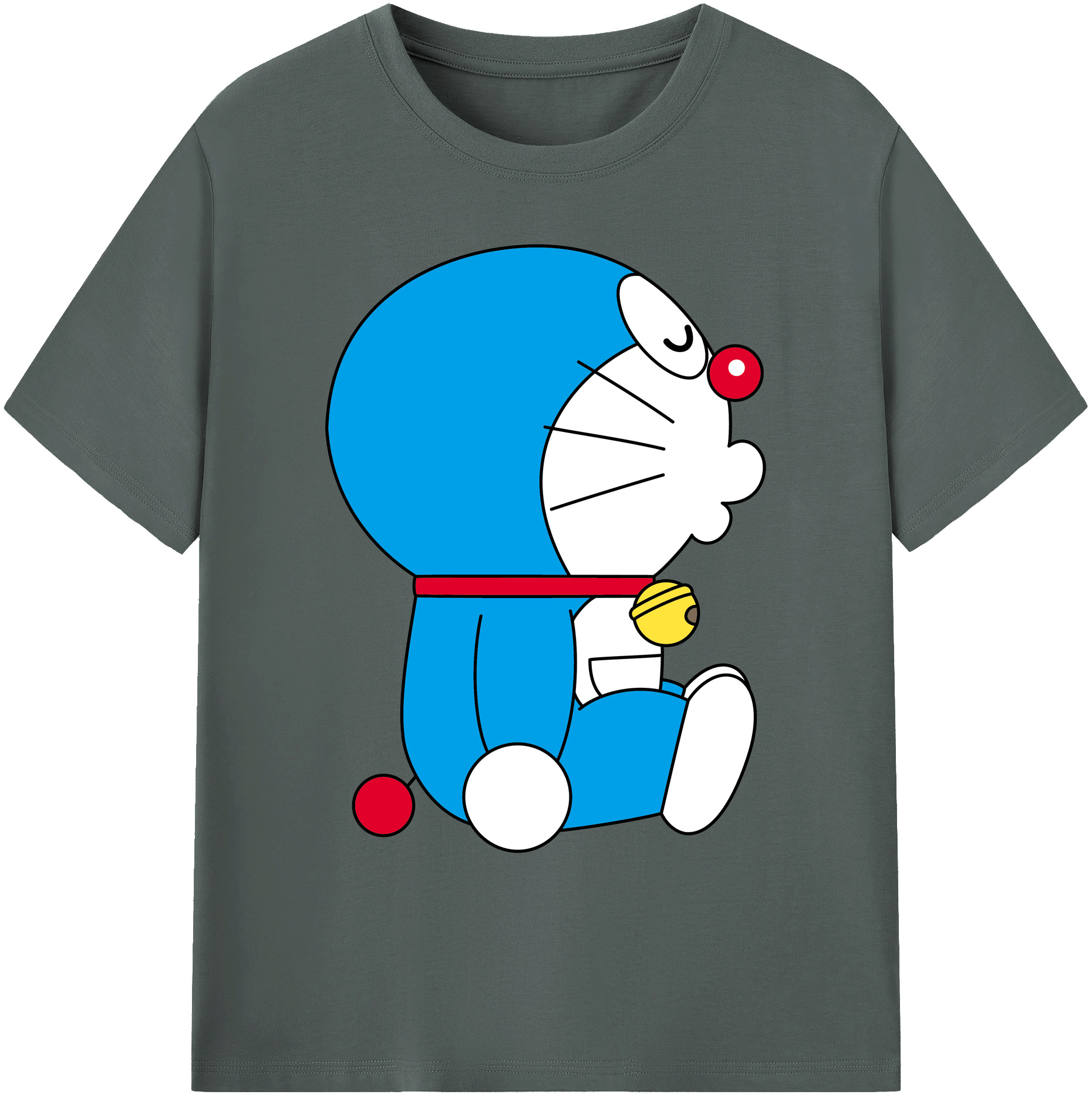 （画像用） ドラえもん Doraemon 綿100％ メンズ半袖Tシャツ｜肌触りやわらか＆通気性